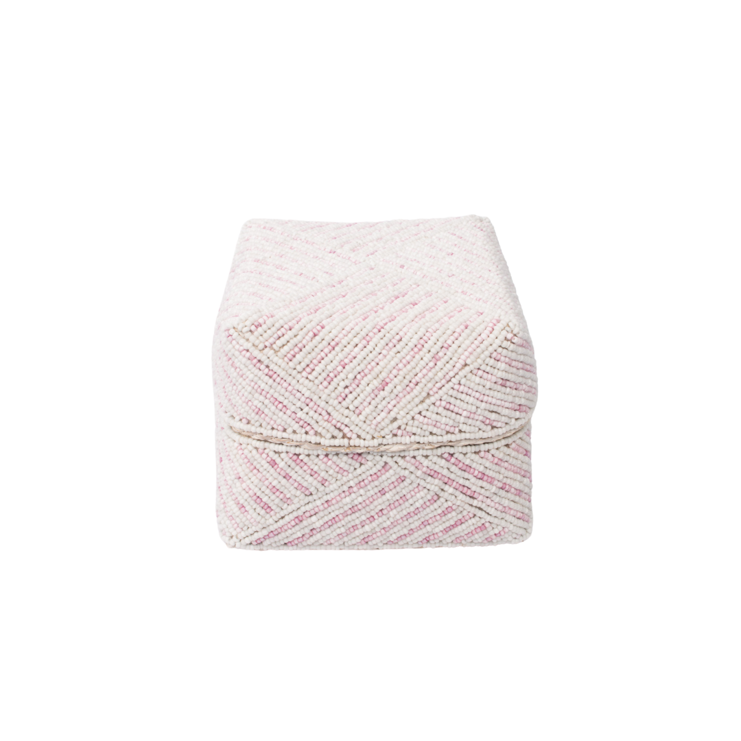 Flamingo Pink Beaded Box