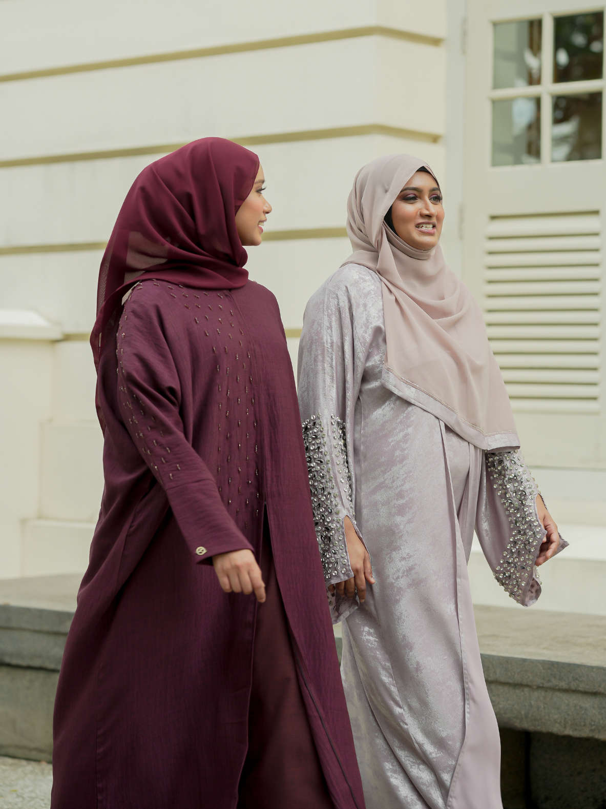 Kuwait Abaya in Ruby Red