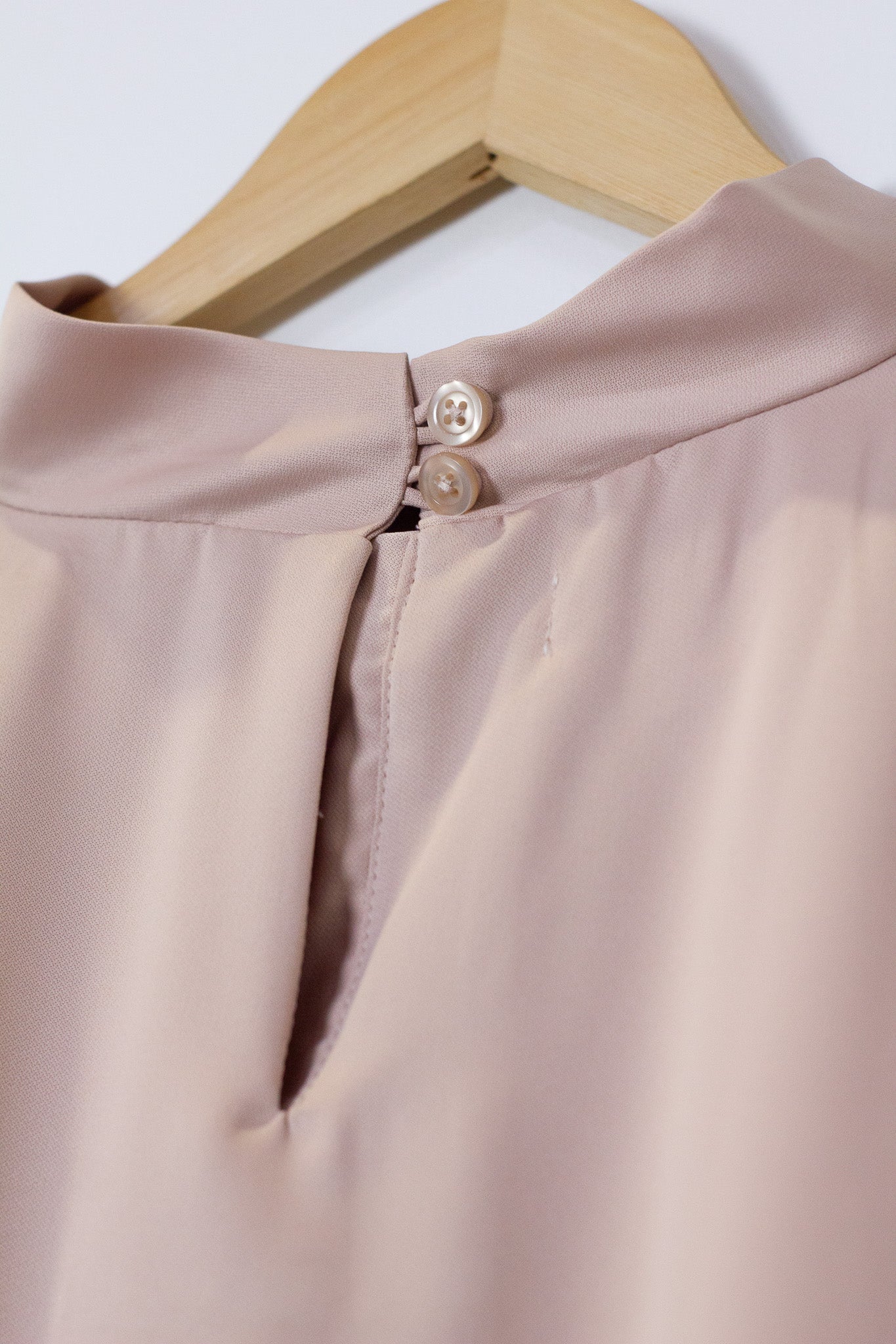 Curve Baju Kurung Top in Dusty Fin