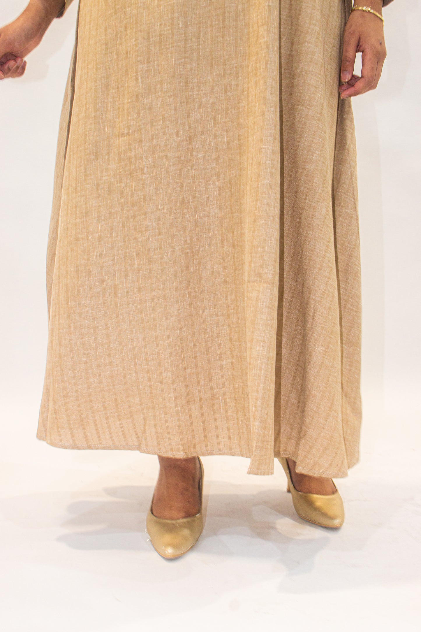 Blonde Beige A-Line Dress