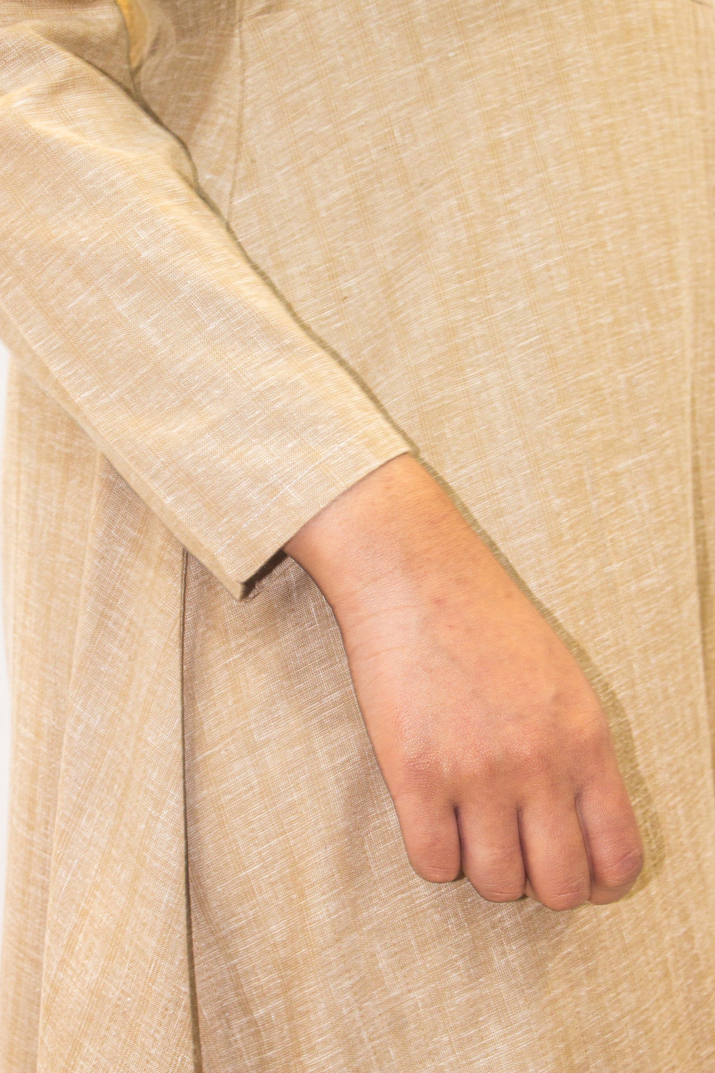 Blonde Beige A-Line Dress