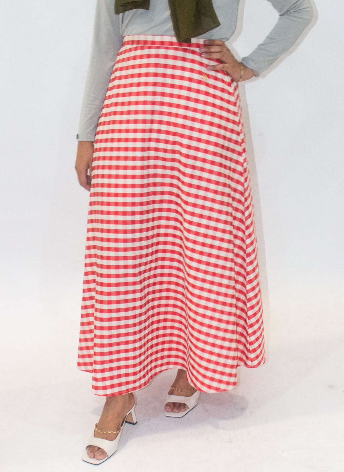 Checkered Maxi Skirt