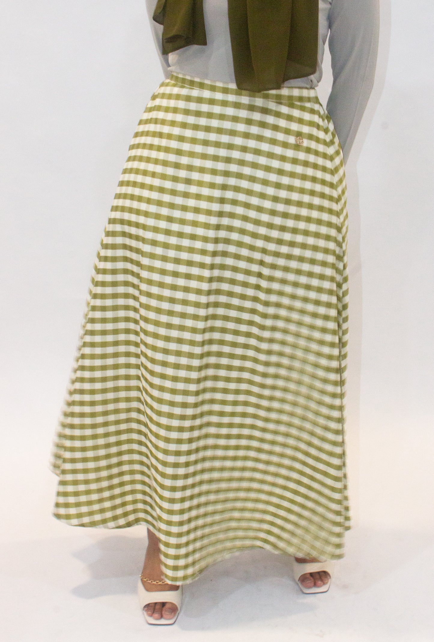Checkered Maxi Skirt