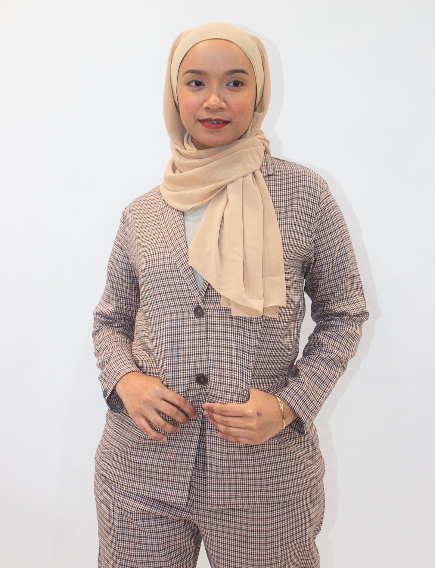 Curve Vintage Ging Ham Blazer