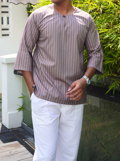 Bayu Kurta in Plum