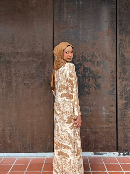Earthy Oak Dress
