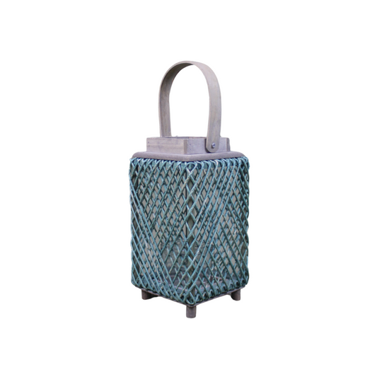 Rectangle-Shaped Lantern in Turkish Blue