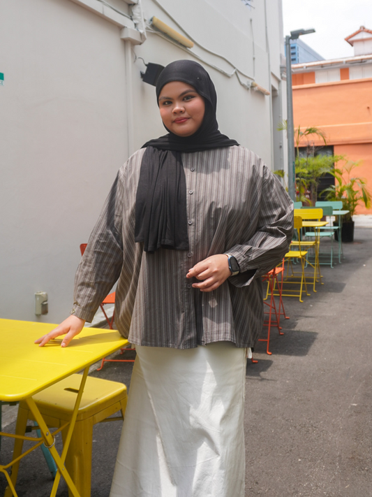 Twin-Lined Roomy Top in Mist-lined