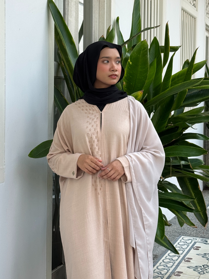 Kuwait Abaya in Champagne Gold