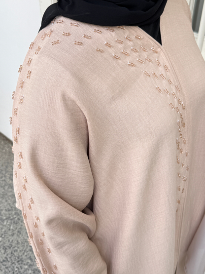 Kuwait Abaya in Champagne Gold