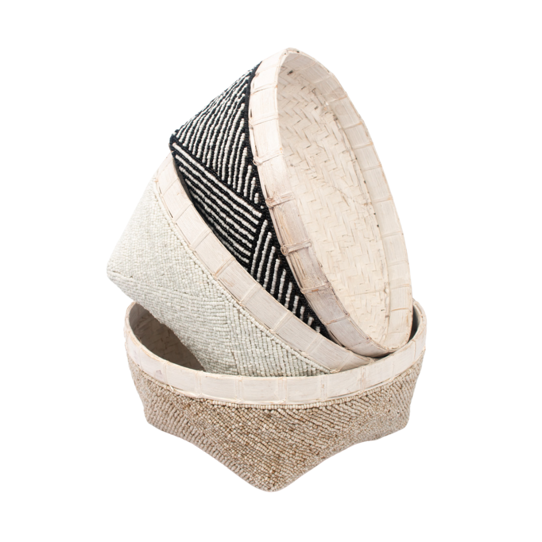 MoonStone Beaded Bowl