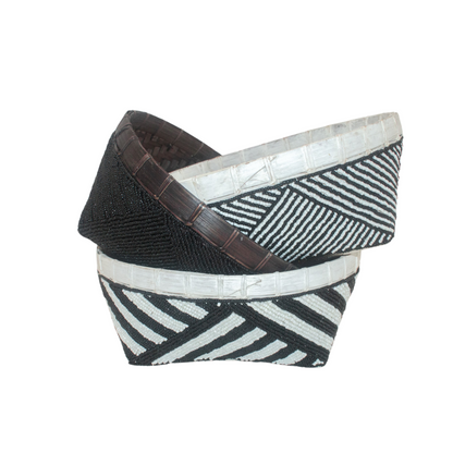 Creme' Oreo Beaded Bowl