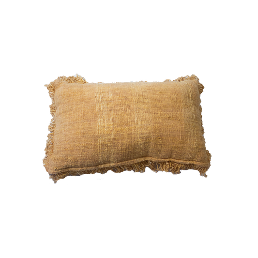 Rectangle Fringed Cushion in Hoo-la