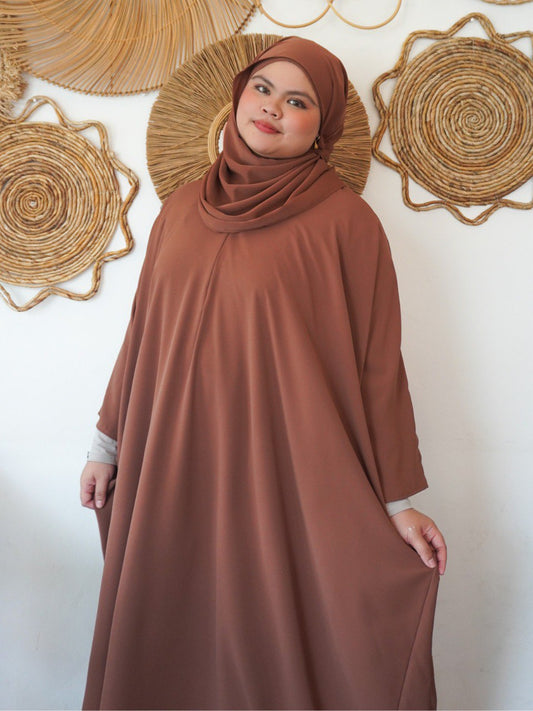 Celestial Abaya in Chestnut Aura