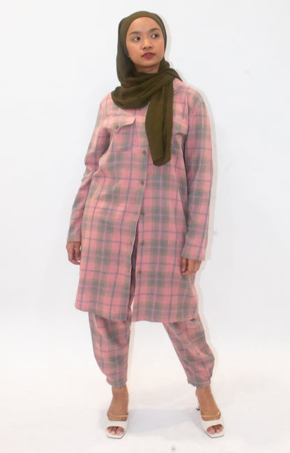 Hippy Pink Flannel Slouch Pants